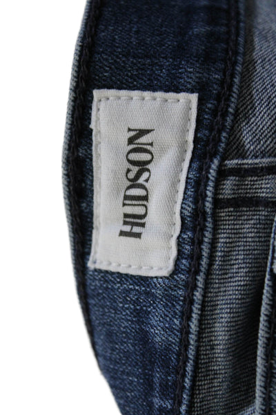 Hudson Women's Midrise Five Pockets Medium Wash Skinny Denim Pants Size 24