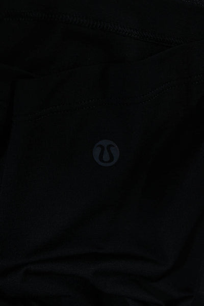 Lululemon Womens Round Neck Racerback Activewear Pullover Tank Top Black Size 4