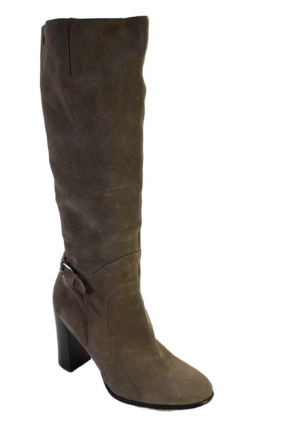 Sam Edelman Womens Suede Knee High Pull On Lucy Boots Brown Size 10 Medium