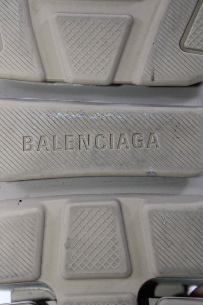 Balenciaga Womens Stretch Round Toe Pull On High Top Sneakers Beige Size 7