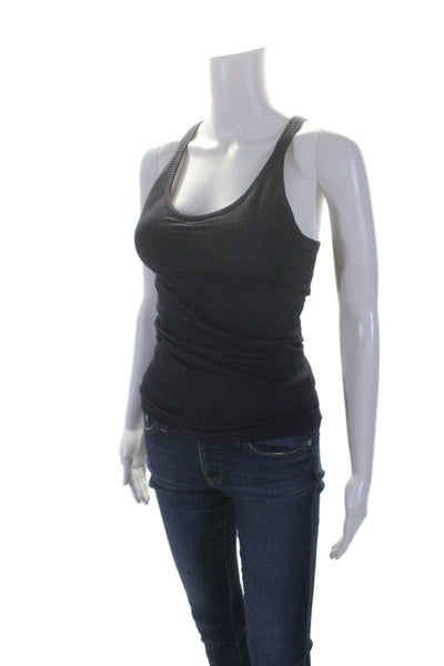 Lululemon Womens Sleeveless Shelf Pullover Athletic Tank Top Navy Blue Size 4