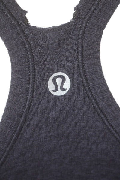 Lululemon Womens Sleeveless Shelf Pullover Athletic Tank Top Navy Blue Size 4