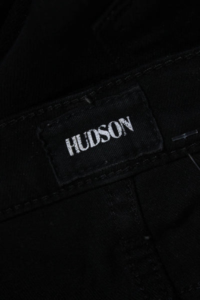 Hudson Womens Zipped Buttoned Slip-on Jeans Black Size 26