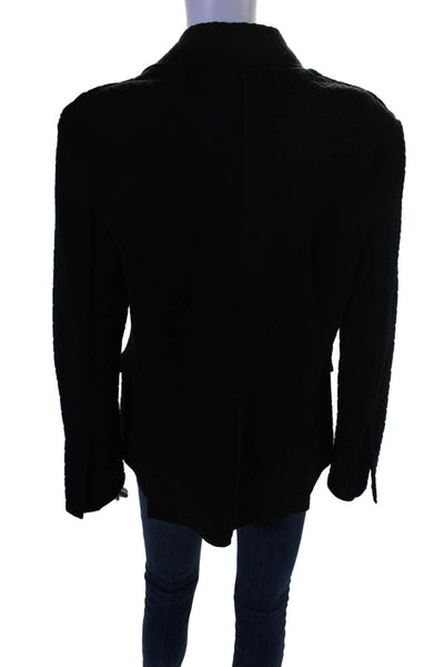 High Sport Womens Cotton Black Textured Pockets Long Sleeve Remi Jacket Size L