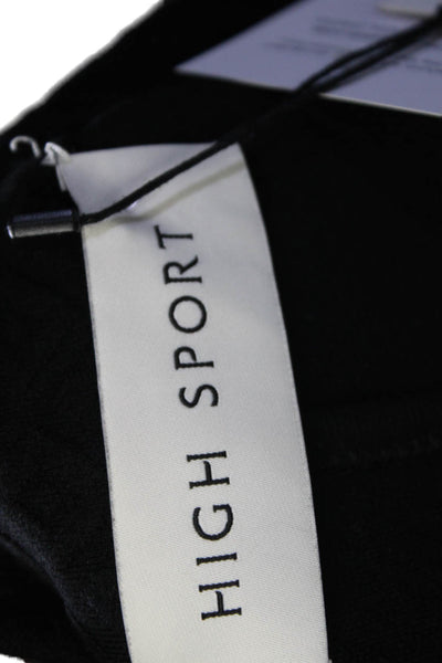 High Sport Womens Cotton Black Textured Pockets Long Sleeve Remi Jacket Size L