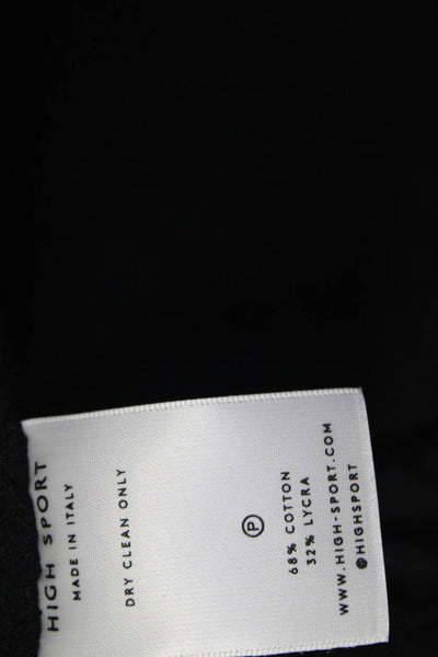 High Sport Womens Cotton Black Textured Pockets Long Sleeve Remi Jacket Size L