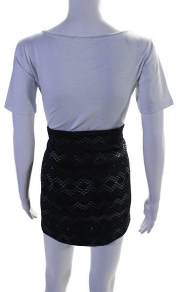 Athleta Womens Geometric Print A Line Mini Skirt Black Size Extra Extra Small