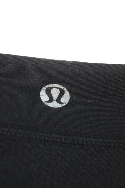 Lululemon Womens V Neck Sleeveless Shelf Pullover Tank Top Black Size 6