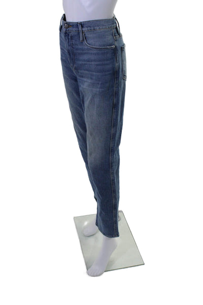 Frame Womens Zipper Fly High Rise Sylvie Slender Straight Leg Jeans Blue Size 29