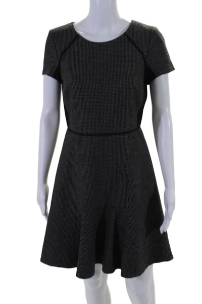 J Crew Womens Short Sleeve A Line Sheath Dress Gray Size 4