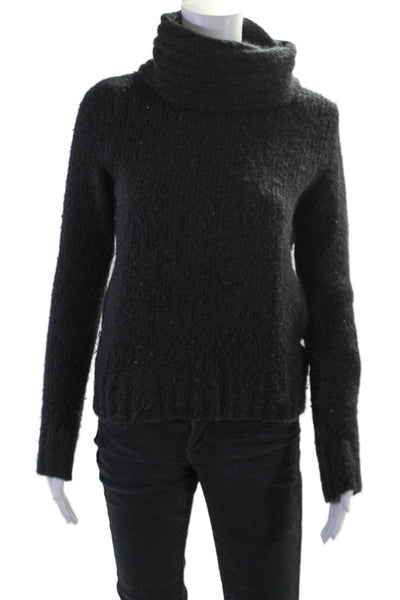 Margaret OLeary Womens Merino Wool Turtleneck Sweater Black Size XS