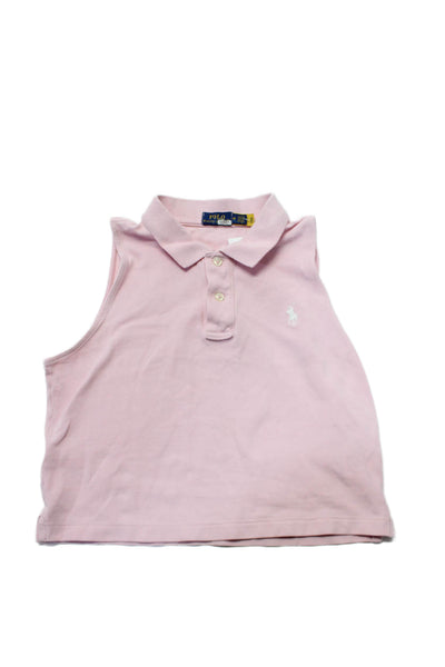 Polo Ralph Lauren Womens Pink Sleeveless Polo Shirt Pink Size 10 14105632