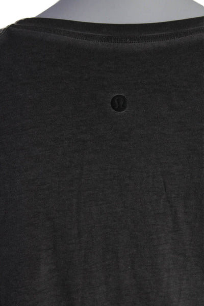 Lululemon Women's Round Neck Long Sleeves Basic T-Shirt Gray Size S