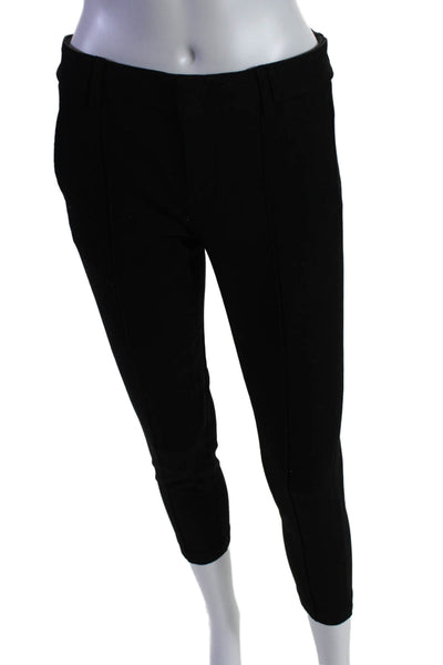 Vince Womens Buttoned Zipped Slip-on Pants Black Size 0