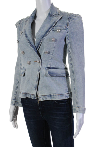 Generation Love Women's Long Sleeves Double Breasted Denim Jacket Size XS