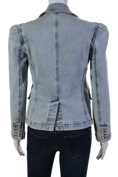 Generation Love Women's Long Sleeves Double Breasted Denim Jacket Size XS