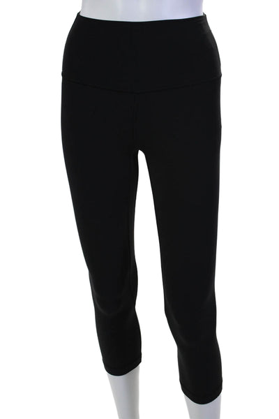 Lululemon Women's High Waist Fitted Cropped Leggings Black Size 0