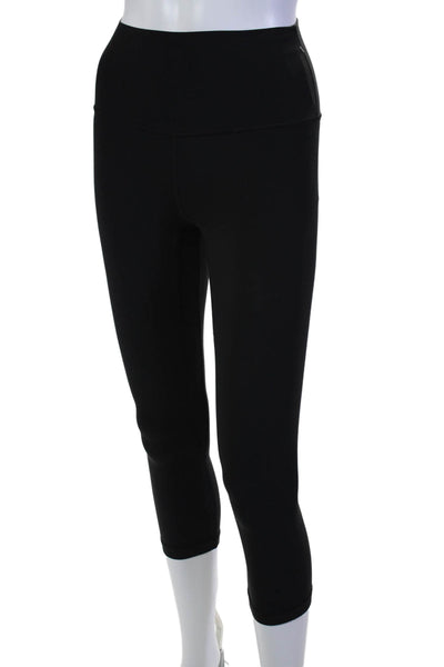 Lululemon Women's High Waist Fitted Cropped Leggings Black Size 0