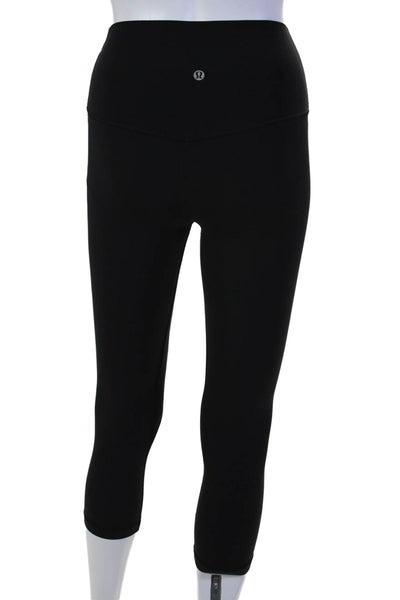 Lululemon Women's High Waist Fitted Cropped Leggings Black Size 0