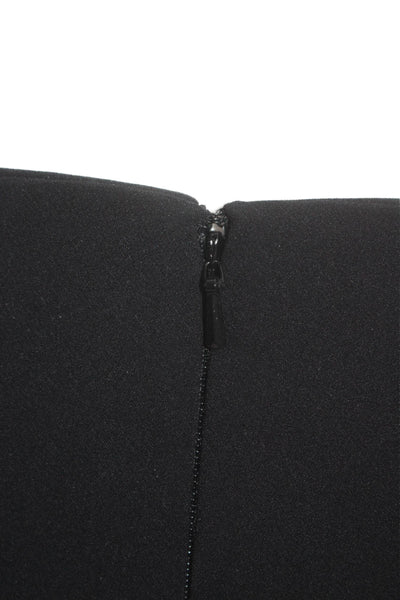 Veronica Beard Womens Slip-on Zipped Pants Black Size 0