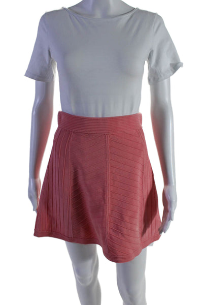 Parker Women's Elastic Waist Unlined A-Line Textured Mini Skirt Carol Size S