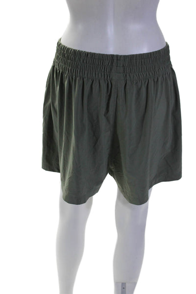 Vuori Womens Taupe Brown Drawstring High Rise Running Shorts Size XL