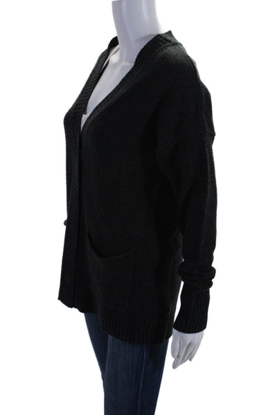 Michael Stars Womens Cashmere Buttoned Long Sleeve Sweater Cardigan Gray Size OS