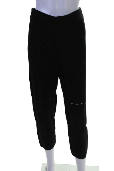 Zoe Jordan Womens Elastic Waistband High Rise Sweatpants Black Wool Size XS