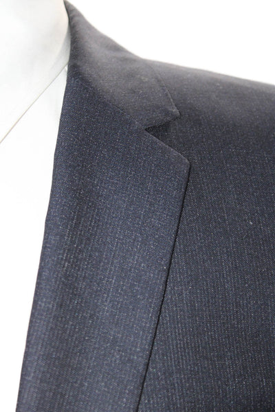 Hugo Hugo Boss Mens Wool Darted Buttoned Long Sleeve Blazer Black Size EUR 42