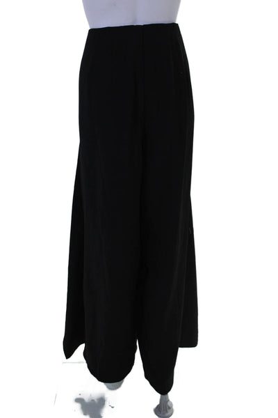 Eloquii Womens Black Twist Tulip Wide Leg High Rise Dress Pants Size 14