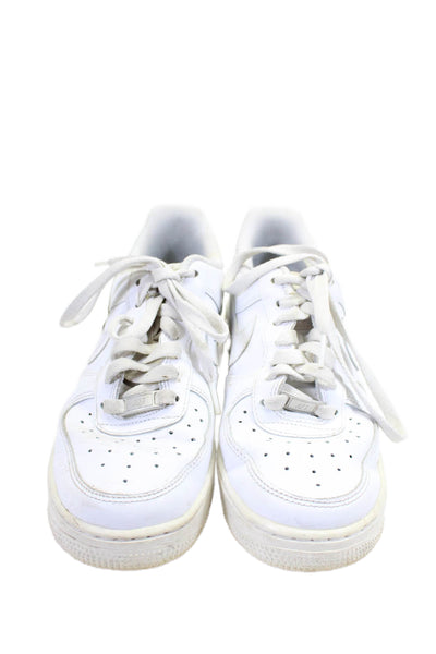 Nike Mens Leather Air Force 1 Low Lace Up Walking Sneakers White Size 7