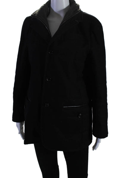 Tardia Womens Long Sleeve Buttoned Zipped Jacket Black Size M