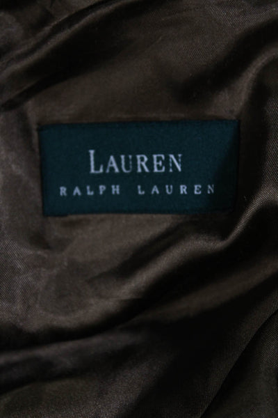 Lauren Ralph Lauren Mens Buttoned Long Sleeve Collared Jacket Black Size 40