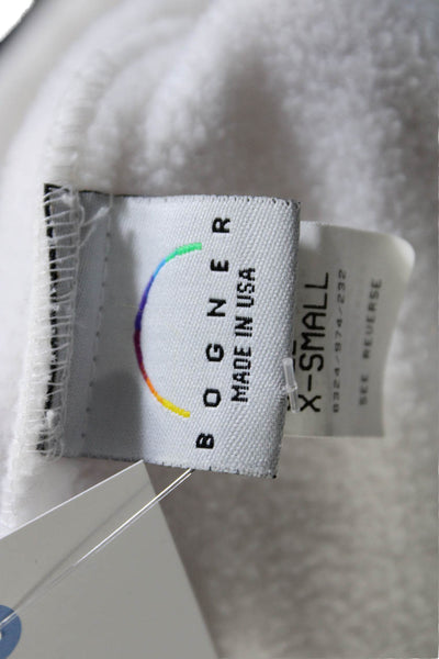 Bogner Womens High Neck Long Sleeve Pullover Half Zip Sweatshirt White Size XS
