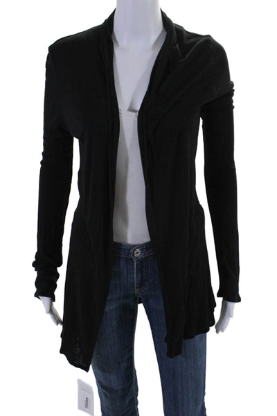 The Row Womens Knit Long Sleeve Open Front Cardigan Sweater Black Size S