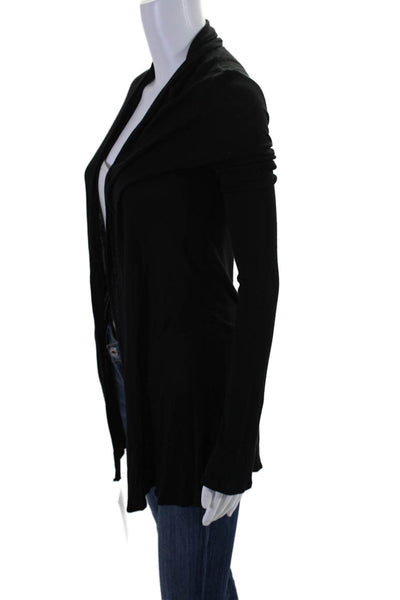 The Row Womens Knit Long Sleeve Open Front Cardigan Sweater Black Size S