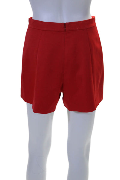 Alexis Women's Hook Closure Flat Front Dress Shorts Red Size XS