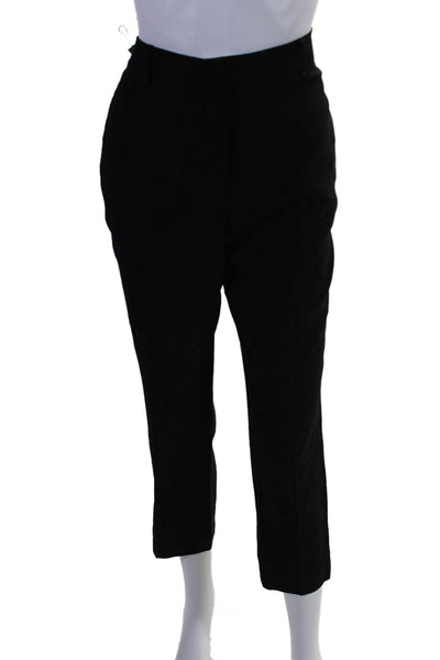 Vince Womens Elastic Waisted Slide On Tapered Skinny Leg Pants Black Size M