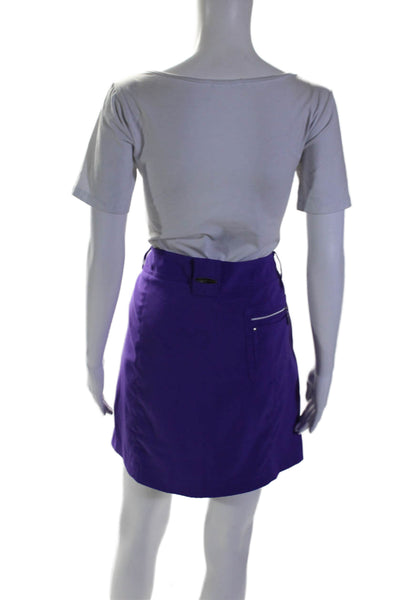 Jamie Sadock Women's Button Closure Mini Cargo Skort Purple Size 12