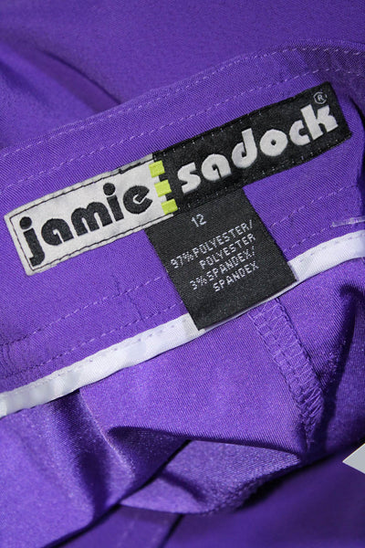 Jamie Sadock Women's Button Closure Mini Cargo Skort Purple Size 12