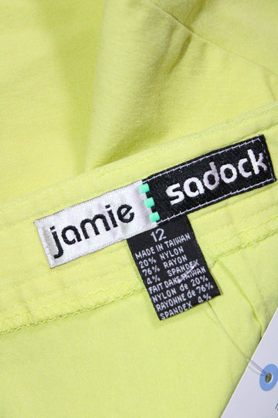 Jamie Sadock Women's Zip Closure Wrap Pockets Skort Green Size 12