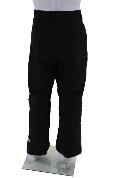 The North Face Mens Textured Zip Button Lined Wide Leg Thick Pants Black Size XX