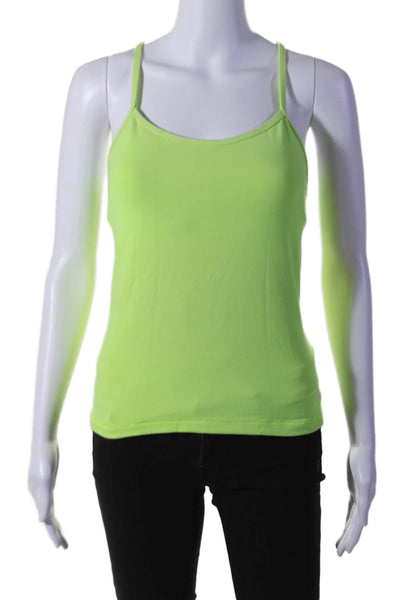 Lululemon Womens Round Neck Pullover Activewear Tank Top Lime Green Size S