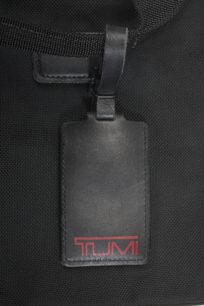 Tumi Mens Nylon Zipper Closure Top Handle Briefcase Document Bag Black Size M