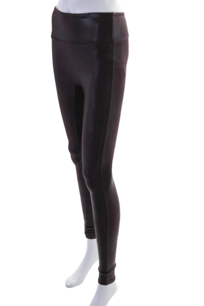 Spanx by Sara Blakely Womens Pull On Leggings Raisin Purple Size Small