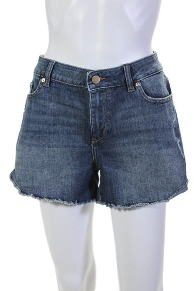 DL1961 Womens Denim Karlie Boyfriend Fit Cut Off Shorts Blue Cotton Size 28