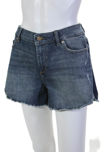 DL1961 Womens Denim Karlie Boyfriend Fit Cut Off Shorts Blue Cotton Size 28