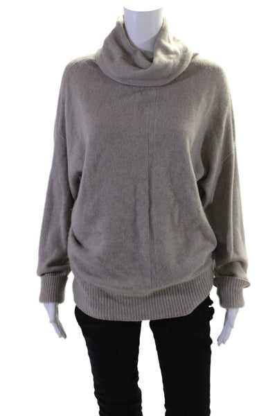 The Row Womens Cashmere Long Sleeves Turtleneck Sweater Beige Size Small