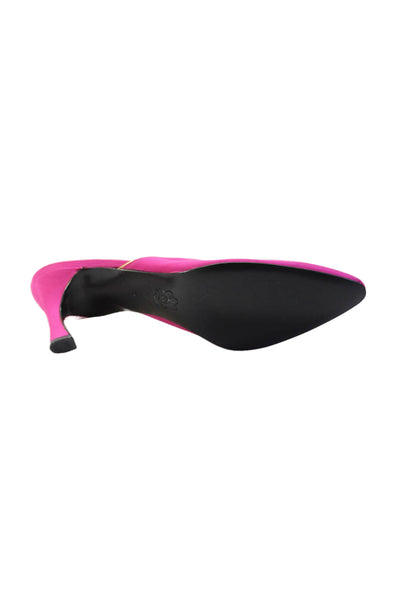 Yves Saint Laurent Womens Tapered Heel Pointed Toe Mules Pumps Pink Size 9M