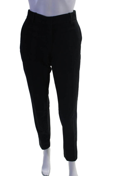 Theory Womens 4 Pocket Button Close Mid-Rise Skinny Pants Trousers Black Size 6